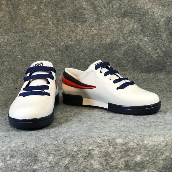 Melissa + Fila Blue White Women's Lace Up Sneakers - Picture 6 of 11